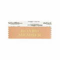 Board Member Tan Award Ribbon w/ Gold Foil Imprint (4"x1 5/8")